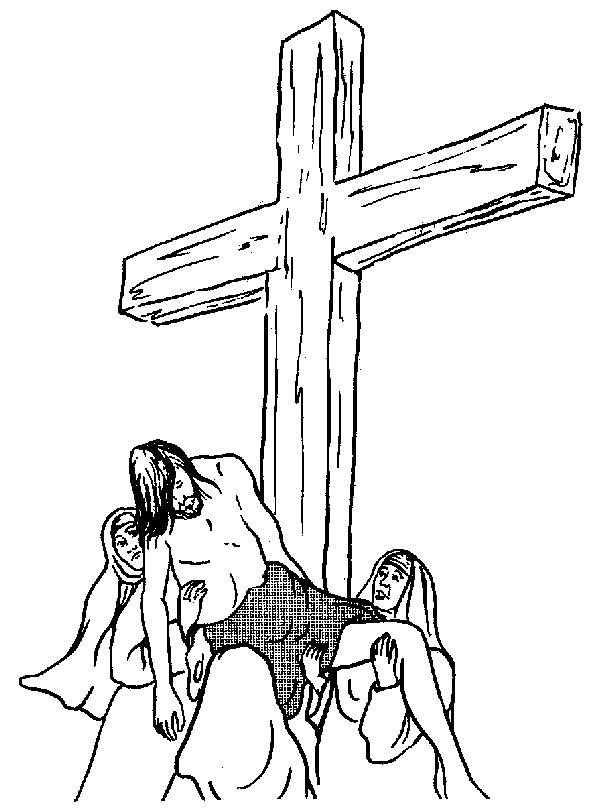 jesus tomb coloring pages. crucifixion of Jesus coloring